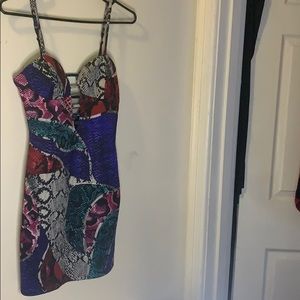 Bebe snake print dress